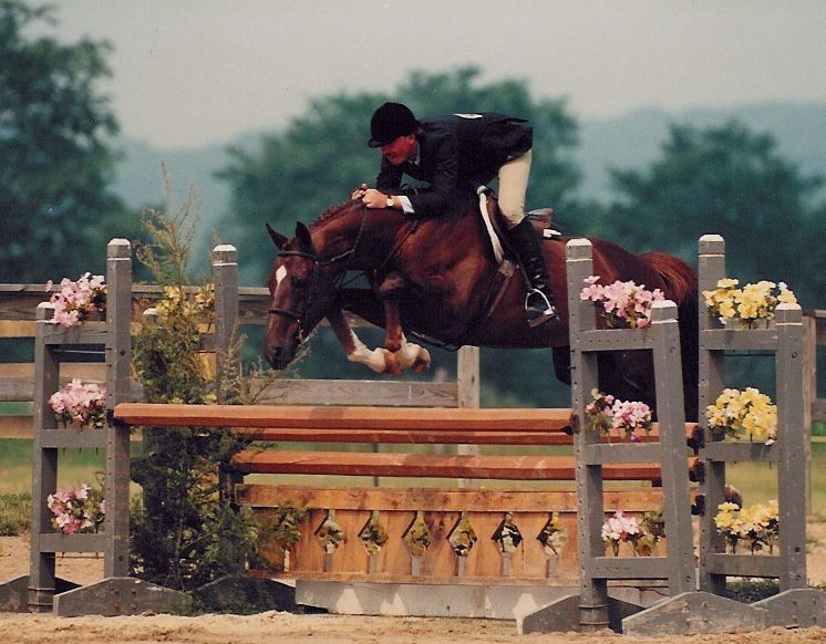 Kathy jumping horse